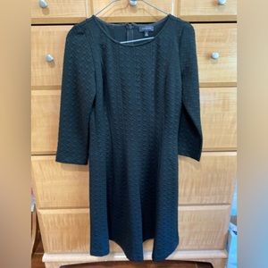 Limited Black Fit and Flare Dress XS Textured